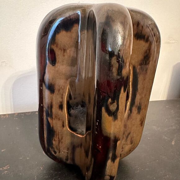 Vintage MCM Industrial Form Glazed Sculpture - Picture 3 of 5